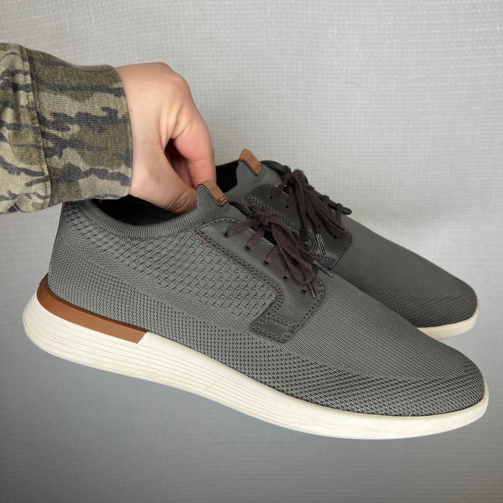 Wolf & Shepherd SwiftKnit Derby Mens 10 Charcoal Grey Hybrid Dress‎ Sneakers